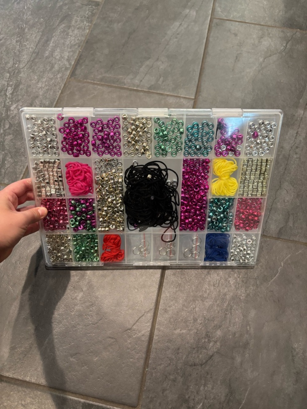 Pony bead keychain bracelet making set